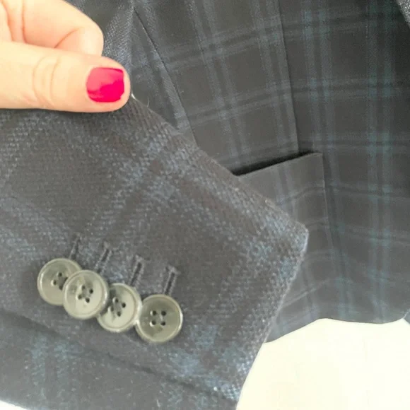 Scotch & Soda Plaid Blazer Tailored Single Button Structured Lined Menswear Sz M - Picture 5 of 16